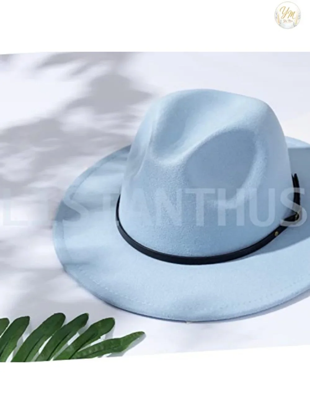 Lisianthus Fedora Hat for Women Belt Buckle Trilby Felt Jazz Hat